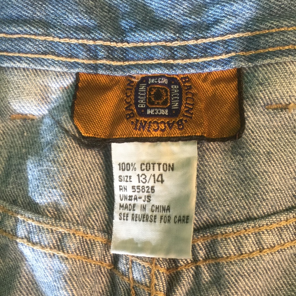 Baccini Long Skirt Size 13 / 14 Blue Jeans - Picture 3 of 11